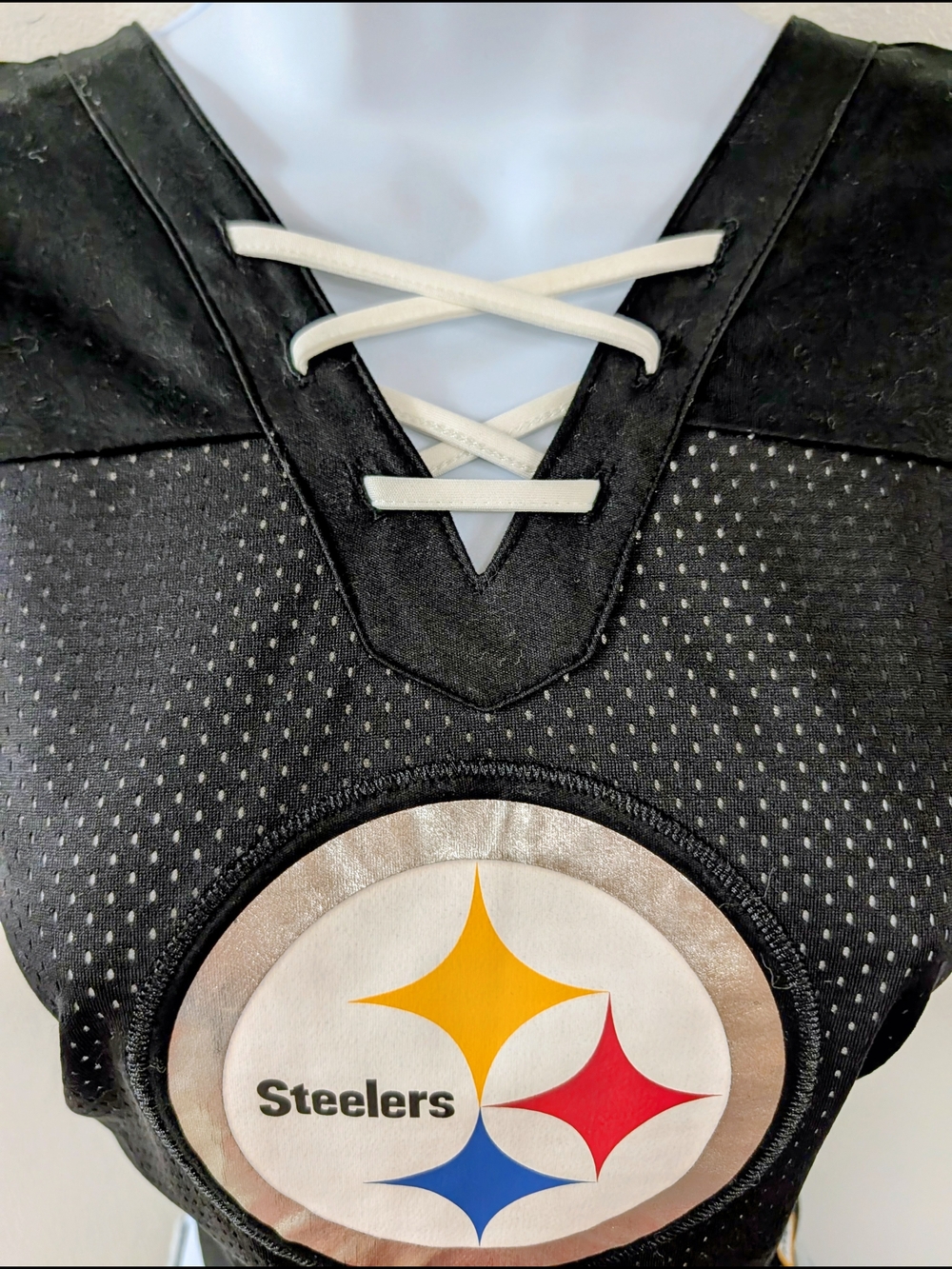 Majestic Black Jersey with Gold Football Patch - Picture 6 of 10